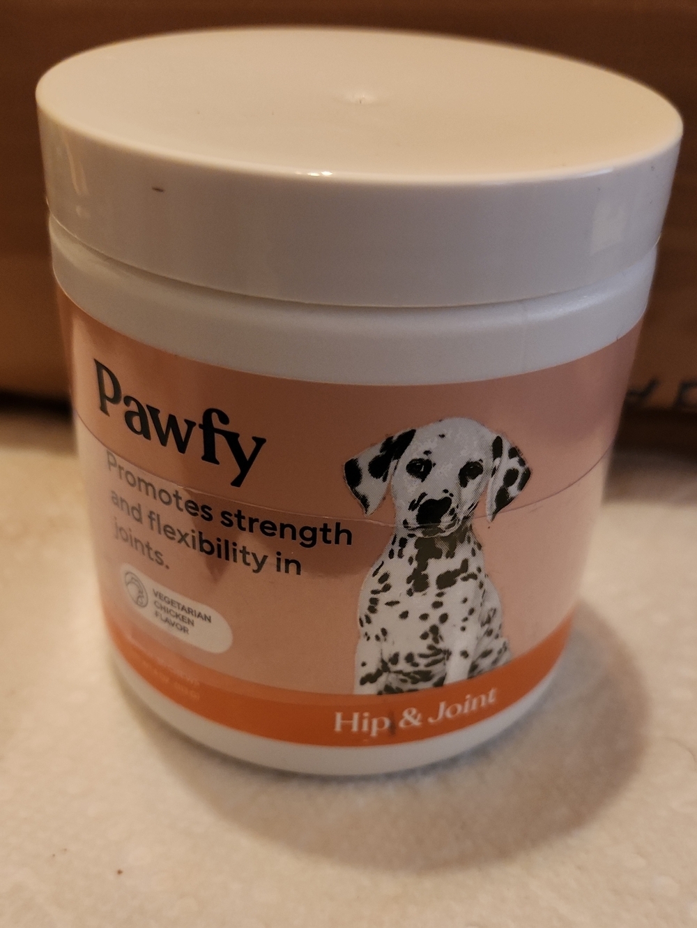Pawfy Hip & Joint Supplement for Dogs - Peach/Orange